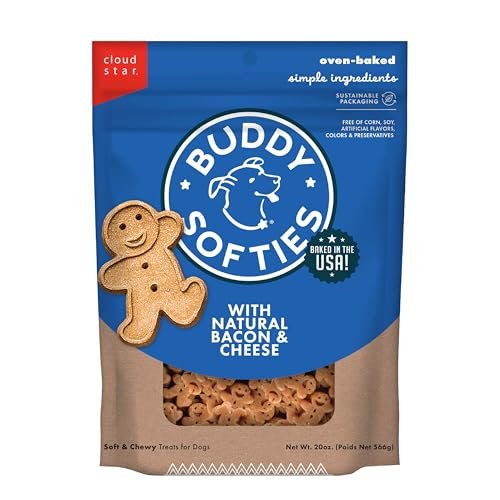 Buddy Biscuits Trainers 10 Oz. Pouch of Training Bites Soft & Chewy Dog Treats Made With Bacon Flavor