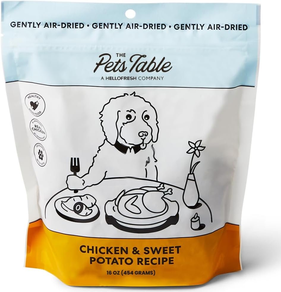 The Pets Table Chicken & Sweet Potato Air Dried Dog Food, 16-Ounce Bag