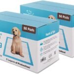 Best Pet Supplies Puppy Pads - Disposable, Dog Training Potty, Super Absorbent Blue Puppy Pee Pads for Dogs (Pack of 100) X-Large