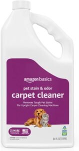 Amazon Basics Pet Stain & Odor Carpet Stain Remover Cleaner, Fresh Scent, 64 fl oz