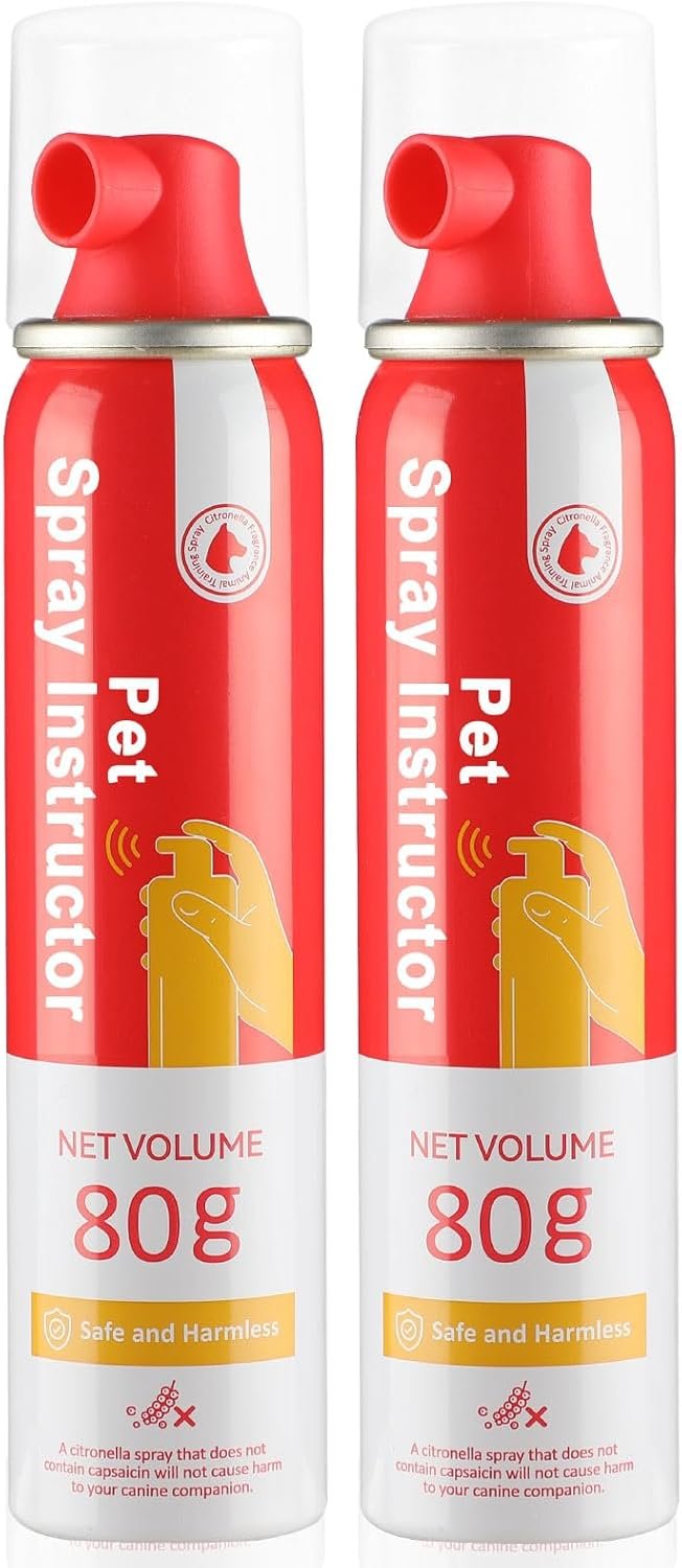 Corrector Spray Dog Trainer, 80ml 2 Pack Corrector Spray for Dogs to Stops Barking, Jumping Up Attacks & Unwanted Dog Behaviour Humane Effective
