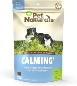 Pet Naturals Dog Calming Chews for Dog Anxiety Relief with Naturally Sourced Ingredients for Thunder, Quiet Moments at Home, Anxiety, Barking Calming Dog Treats, Chicken Flavor, 160 Chews