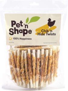 Pet 'n Shape Hide Twists – Chicken Wrapped Rawhide Dog Treats - Small Twist - 2 Pounds