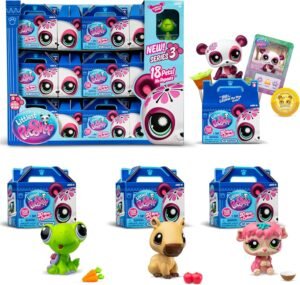 Littlest Pet Shop - Pet Surprise Display - Series 3 18 Pets Collector Set + 1 Bonus Pet, Gen 7 Authentic LPS Bobble Head Toy Figure, Collectible Toy Animal, Ages 4+