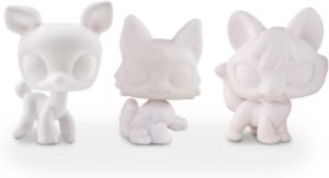 for LPS Pet Shop White DIY Base - Design Your Own Custom Pet Figure Craft Kit for Collectors and Kids Ages 3-18 Holiday Birthday Gift Toy Accessory (C14)