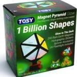 TOSY Magnet Pyramid Glow - 1 Cube Transforms into 1 Billion Shapes, 12 Pieces, 243 Rare Earth Magnets, Glowing, Holographic Design Magnet Tiles Creative Puzzle STEM/STEAM Toy