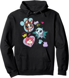 Littlest Pet Shop Pawsitively Cute Group Pullover Hoodie