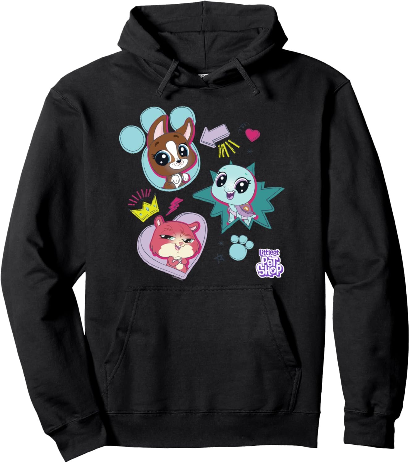 Littlest Pet Shop Pawsitively Cute Group Pullover Hoodie